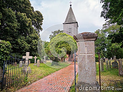 Old Village Church Editorial Stock Photo